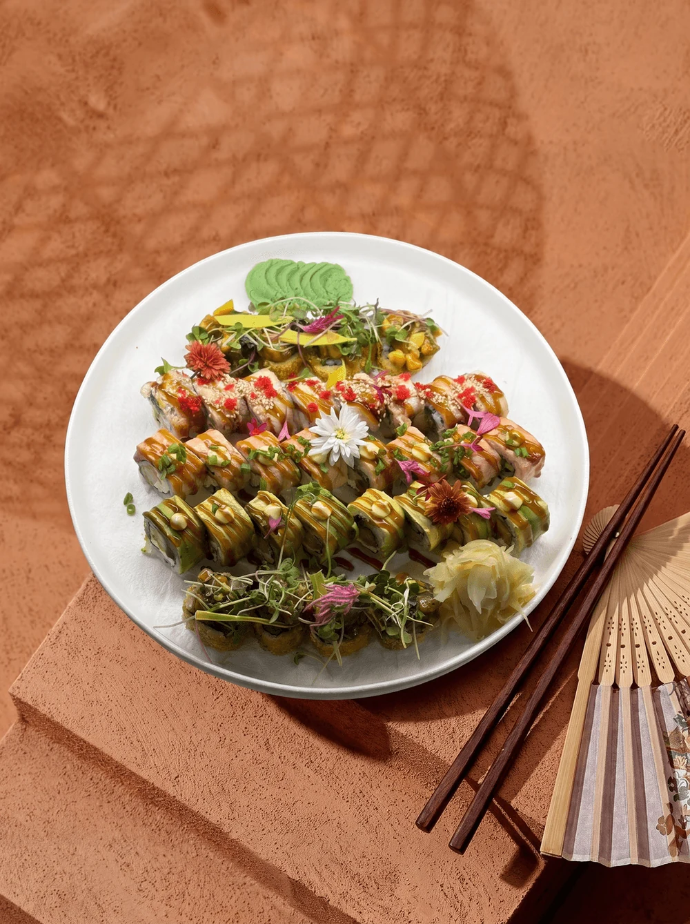 One of the sushi sets