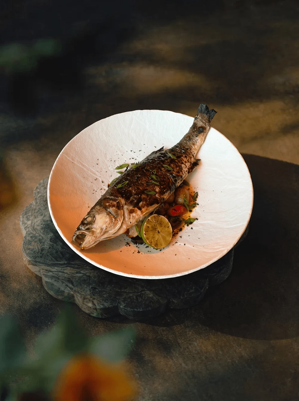 Asian-style sea bass